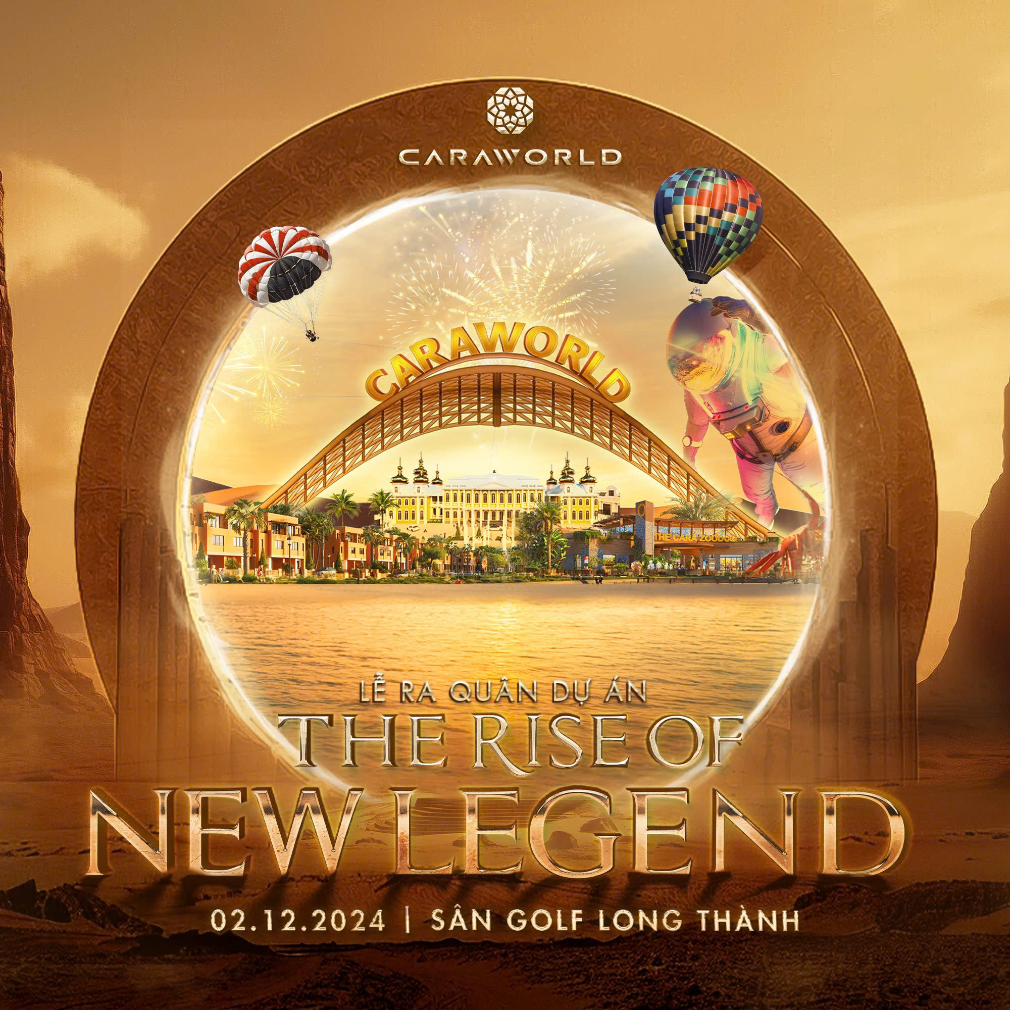 Lễ ra quân The Rise Of New Legend Caraworld Cam Ranh ngày 02.12.2024 tại Sân Golf Long Thành - Biên Hòa New City. Xem thêm thông tin chi tiết tại: https://gemmaland.vn/du-an/caraworld-cam-ranh/